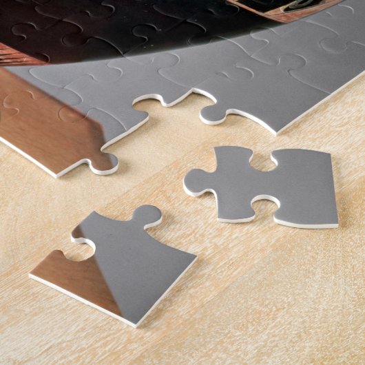 Ajaxおよびアキレスを描写する黒姿のアンフォラ ジグソーパズル (側面)