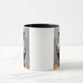 Ajaxおよびアキレスを描写する黒姿のアンフォラ マグカップ (中央)