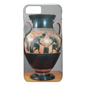 Ajaxおよびアキレスを描写する黒姿のアンフォラ Case-Mate iPhoneケース (裏面)