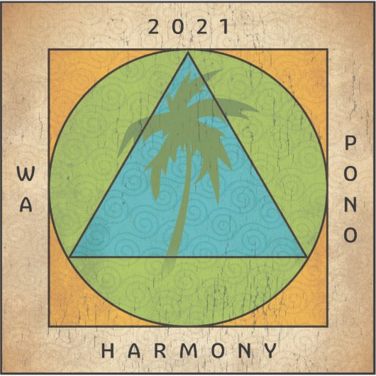 AJF Convention 2021 3x3ステッカー シール (正面)