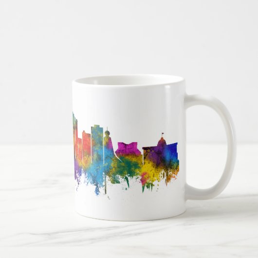 Ajman UAE Skyline コーヒーマグカップ (右)