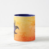 Ajnaのチャクラの"松果眼"のヨガの洞察力のはすマグ マグカップ (中央)