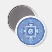 Ajna Chakra Mandala (Third eye chakra) マグネット (正面/裏面)