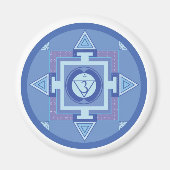 Ajna Chakra Mandala (Third eye chakra) マグネット (正面)