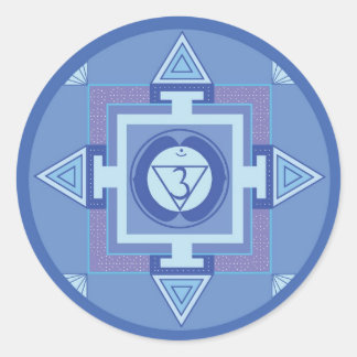 Ajna Chakra Mandala (Third eye chakra) ラウンドシール