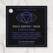 Ajna Third Eye Chakra Candle Label フェイバータグ (正面)