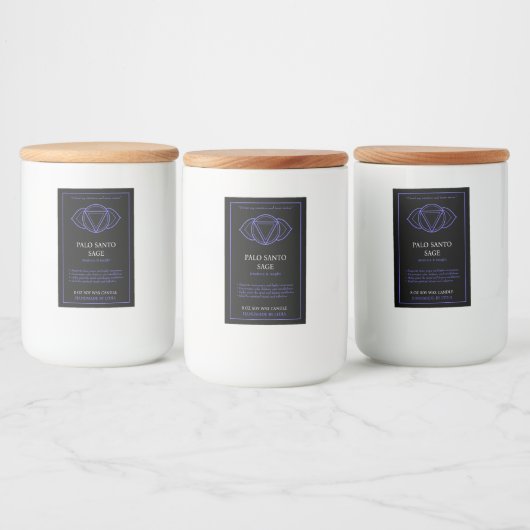 Ajna Third Eye Chakra Candle Label フードラベル (ボトル)