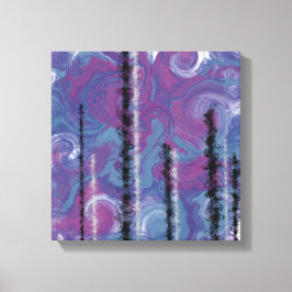 AJOのクリスタルタワーズ抽象芸術 キャンバスプリント