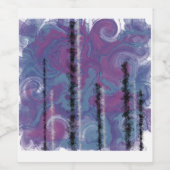 AJOのクリスタルタワーズ抽象芸術 ワインラベル (シングルラベル)