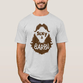 ajouter_texte_citation_sexy_et_barbu_barbe_famille tシャツ