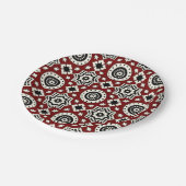 Ajrak種族パターンプレート ペーパープレート (アングル)