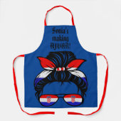 AJVAR恋人のエプロン。クロアチアの色。編集可能 エプロン (正面)