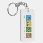 AKの子供及び家族Keychain キーホルダー (正面左)