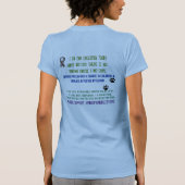 AKの子救済供が自閉症のサービスドッグを! Tシャツ (裏面)