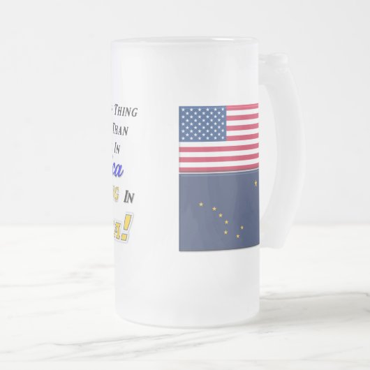 AKの生存! 22のozの曇らされたガラスのマグ フロストグラスビールジョッキ (正面右)