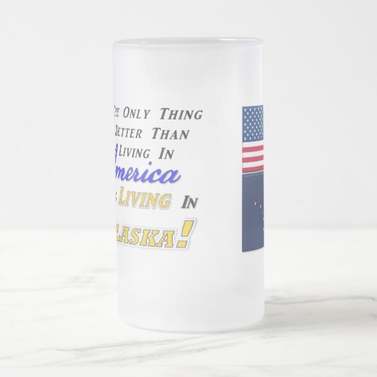 AKの生存! 22のozの曇らされたガラスのマグ フロストグラスビールジョッキ (中央)