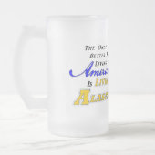 AKの生存! 22のozの曇らされたガラスのマグ フロストグラスビールジョッキ (左)