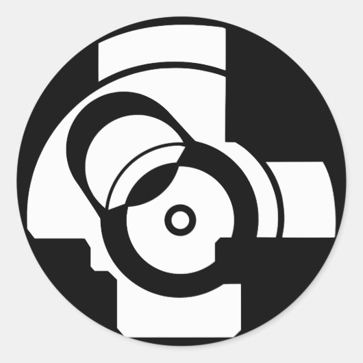 AK太字 ラウンドシール (正面)