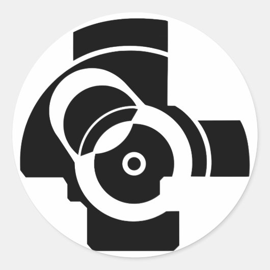 AK太字 ラウンドシール (正面)