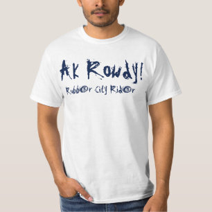 AK粗暴なゴム製都市ライダーのワイシャツ! Tシャツ