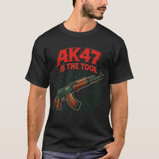 AK47は道具なり | 戦術ライフル グラフィックデザイン Tシャツ