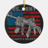 AK47機関銃 セラミックオーナメント (正面)