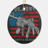 AK47機関銃 セラミックオーナメント (左)