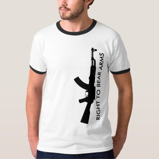 ak47 ：武器を持つ権利 tシャツ (正面)