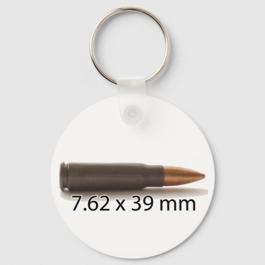 AK47 Ammo 7.62x39 mm丸キーチェーン キーホルダー (正面)