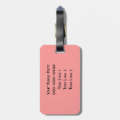 AK-おもしろいで黒いプードルの荷物のラベル ラゲッジタグ (裏面縦)