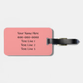 AK-おもしろいで黒いプードルの荷物のラベル ラゲッジタグ (裏面横)