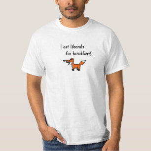 AK-おもしろいなキツネの漫画のワイシャツ Tシャツ