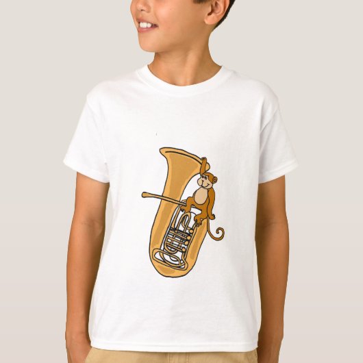 AK-猿およびテューバのワイシャツ Tシャツ (正面)