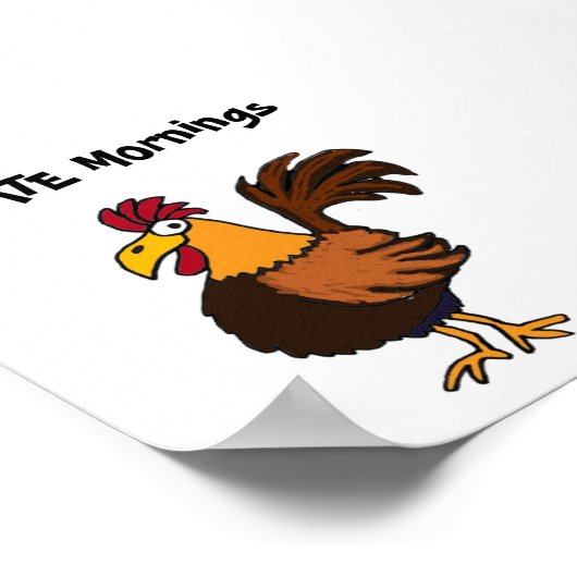 AK – 私は朝の鶏のポスターが嫌い ポスター (角)