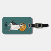 AK-素晴らしいビーグル犬の荷物のラベル ラゲッジタグ (正面横)