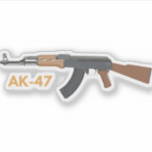 AK-47アサルトライフル シール (正面)