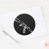 AK-47カラシニコフAK47ライフル所有者 ラウンドシール (封筒)