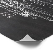 Ak-47ボルト係止特許ポスター ポスター (角)