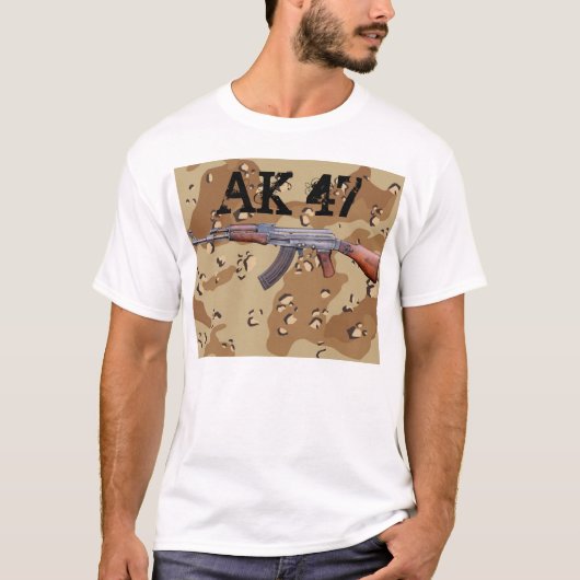 AK-47砂漠迷彩柄 Tシャツ (正面)