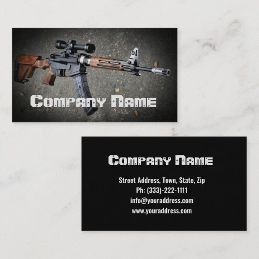 AK-47銃器 名刺 (正面/裏面)