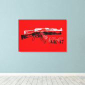 AK 47 キャンバスプリント (インサイチュ (ウッドフロア))