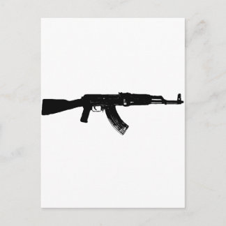 AK-47 シルエット ポストカード