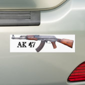 AK-47 バンパーステッカー (車上)