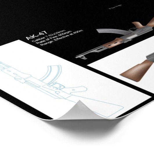 AK-47 ポスター (角)