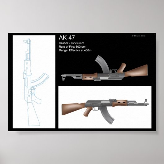 AK-47 ポスター (正面)