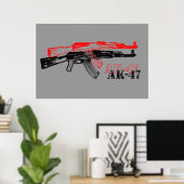 AK 47 ポスター (ホームオフィス)