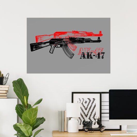 AK 47 ポスター (ホームオフィス)