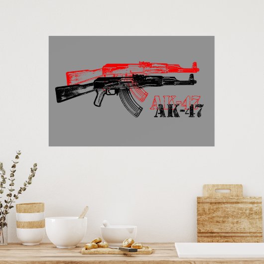 AK 47 ポスター (キッチン)