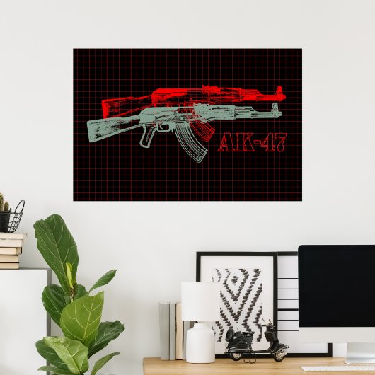 AK 47 ポスター (ホームオフィス)