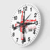 AK 47 ラージ壁時計 (傾斜)